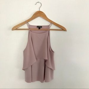 Blush Ruffled Tank